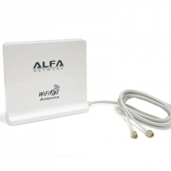 ALFA ARS-WiFi6E-M2 – WiFi 6E Triple-Band Antenna (RP-SMA, 5 dBi)