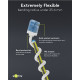 Ultra-Flexible CAT 6A Patch Cable, Slim, U/UTP, black (2m)
