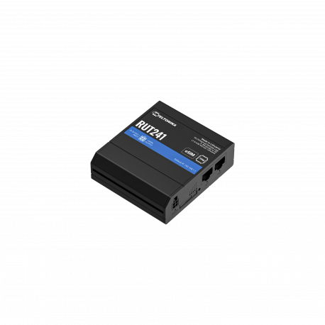 RUT241 industrial LTE router, cat4 up to 150 Mbps, black