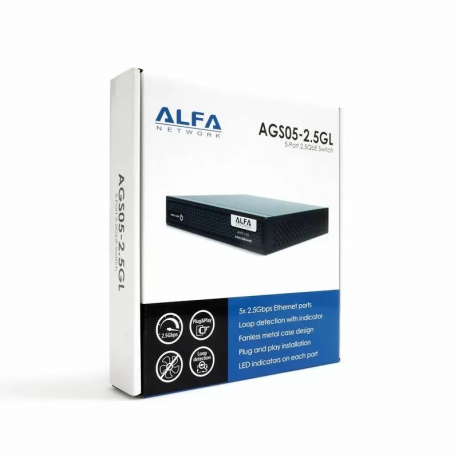 ALFA AGS05-2.5GL 5 PORT 2.5GbE Switch