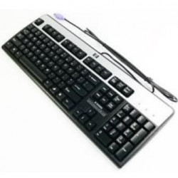 HP Tangentbord Svensk PS/2 Svart/Silver