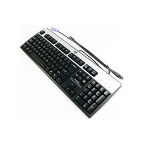 HP Tangentbord Svensk PS/2 Svart/Silver