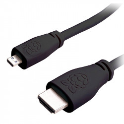 Official Raspberry Pi 4 micro-HDMI Cable 1.0m, Black