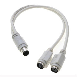 PS/2 Y-Splitterkabel (EX-099)