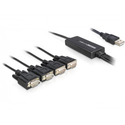 USB 2.0 till Seriell (4xRS232) adapter