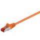 CAT 6a patchkabel 0,5m (Orange, PiMF, LSZH)