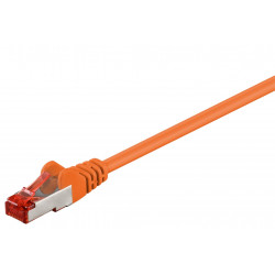 CAT 6a patchkabel 0,5m (Orange, PiMF, LSZH)