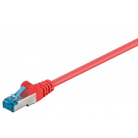 CAT 6a patchkabel 0,5m (Röd, PiMF, LSZH)