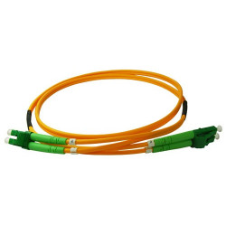 Fiberoptisk patchkabel 1m LC/APC-LC/APC (SM, Duplex)