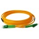 Fiberoptisk patchkabel 5m LC/APC-LC/APC (SM, Duplex)