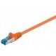 CAT 6a patchkabel 1m (Orange, PiMF, LSZH)