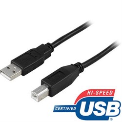 USB 2.0 kabel A/B, 3m