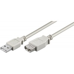 USB 2.0 A/A förlängning 2.5 meter