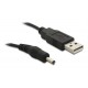 USB kontakt till DC 3,5 x 1,35 mm