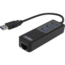 Unitek Nätverksadapter/USB3.0 Hub