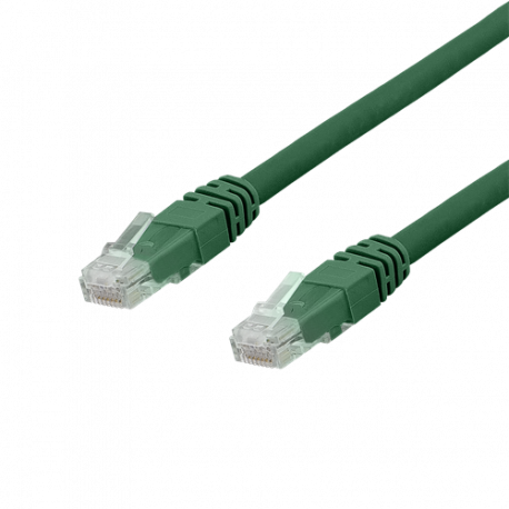 Cat6a U/UTP patchkabel 0,5m (Grön)