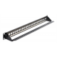 DeLOCK 19" Keystone Patchpanel 24-portar