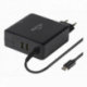 DELTACO 87W USB C Laptopladdare 2x USB