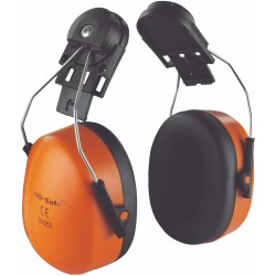 Hörselskydd med hjälmfäste EN352-1, Orange