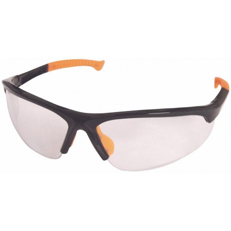 Skyddsglasögon med UV-skydd, N166, Svart/Orange