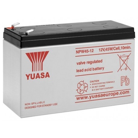 Batteri 12V Yuasa NPW45-12 (12V/8.5Ah)