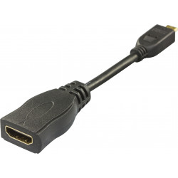 HDMI-adapter (Micro HDMI hane till HDMI 19 pin hona)