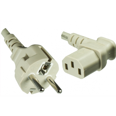 Power cord Europe CEE 7/7 to C13, 0.75mm², 1.8m