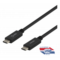 USB-C till USB-C kabel, 0.5m (USB 3.1 Gen 2)