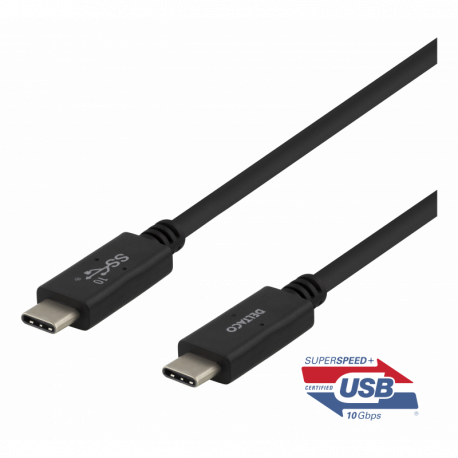 USB-C till USB-C kabel, 0.5m (USB 3.1 Gen 2)