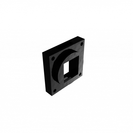 Keystone-hållare för panelmontage (svart)