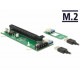 Delock Riser Card M.2 Key B+M till PCI Express x16