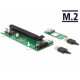 Delock Riser Card M.2 Key B+M to PCI Express x16 with 30 cm USB cable