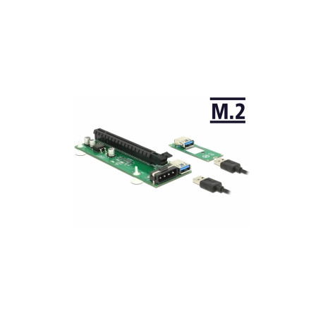 Delock Riser Card M.2 Key B+M to PCI Express x16 with 30 cm USB cable