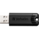 Verbatim 8GB PinStripe USB Flash Drive - Black