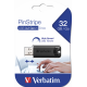 Verbatim 8GB PinStripe USB Flash Drive - Black