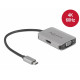 Delock USB Type-C Splitter (DP Alt Mode) to 1 x HDMI + 1 x VGA out
