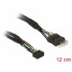 Delock USB 2.0-kabel med stifthuvud (för intern anslutning 12cm)