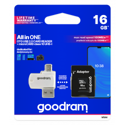 Goodram micro SDHC/OTG USB 2.0, 16GB