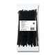 Qoltec Self-locking cable tie 4.8x300mm, Nylon UV, Black