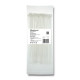 Qoltec Self-locking cable tie 3.6x150mm, Nylon UV, White