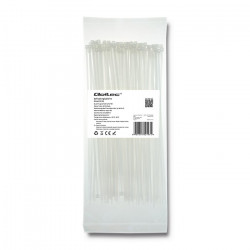 Qoltec Self-locking cable tie 3.6x150mm, Nylon UV, White