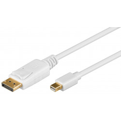 Mini DisplayPort adapter cable 1.2, gold-plated Mini DisplayPort male  DisplayPort male
