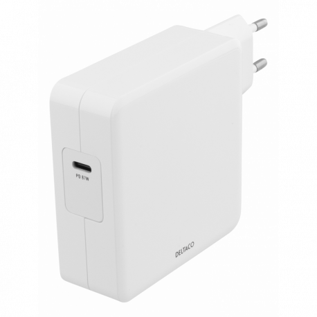 USB-C nätadapter 87W, vit