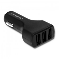Qoltec Car charger 12-24V with 3 x USB (4.8A)