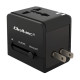 Universal travel adapter with  2 x USB