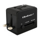 Universal travel adapter with  2 x USB