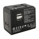 Universal travel adapter with  2 x USB