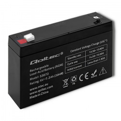 Qoltec AGM batteri, 6V/7.2Ah