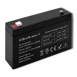 Qoltec AGM battery, 6V/7.2Ah