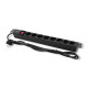 Qoltec Power strip for RACK 1U (16A , PDU, 8xSCHUKO, 2m)